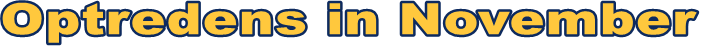 Optredens in November